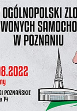 plakat wydarzenia; na szarym tle najważniejsze informacje dotyczące imprezy; w lewym górnym rogu czerwony znaczek z napisem "MTP"; w prawym górnym rogu kontur Województwa Wielkopolskiego z koziołkiem-strażakiem i napisem "Fundacja STRAŻACY WIELKOPOLSKI"; poniżej rysunek wozu strażackiego oraz iglicy MTP
