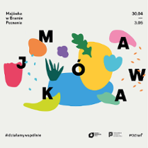 Rozsypany napis "majówka".