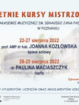 "Letnie kursy mistrzowskie