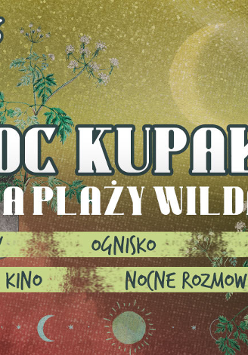 Plakat informacyjny nocy kupały