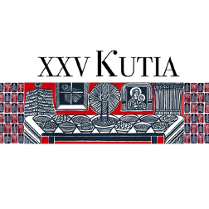 Plakat zapowiadający wydarzenie. Grafika w kolorach: białym, czerwonym i granatowym.