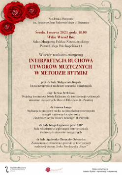 Plakat promujący wydarzenie.