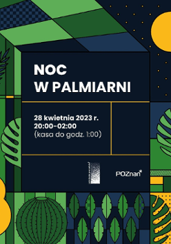 Plakat promocyjny przedstawiający rośliny i gitarę.