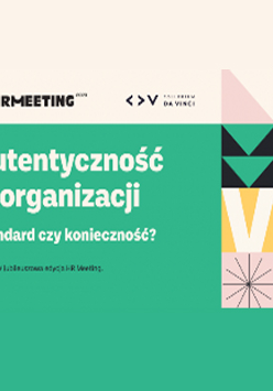 Napisy informujące o wydarzeniu na zielonym i beżowym tle. Po prawej stronie różne figury geometryczne w kwadratowych polach.