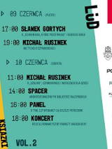 Program oraz logo sponsorów.