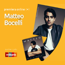 Plakat ze zdjęciem artysty i okładką płyty w prawej części. W części lewej imię i nazwisko na pomarańczowym tle.