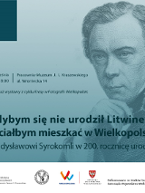 Rycina przedstawiająca zamyśloną twarz Syrokomli
