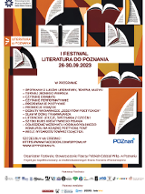 Rysunek otwartych książek na tle brązowo-pomarańczowym