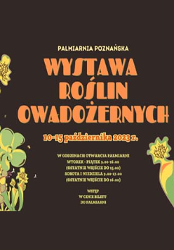 Plakat z informacjami o wydarzeniu, które są też podane w artykule. Po bokach zielone grafiki symbolizujące rośliny.