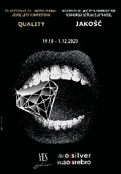 rysunek otwartej ludzkiej szczęki przygryzającej diament