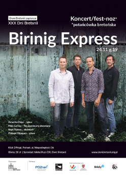 Baner promujący wydarzenie. Nazwa wydarzenia i zdjęcie artystów.