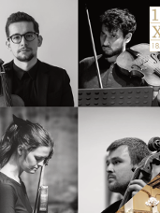 Plakat promujący wydarzenie. Nazwa wydarzenia i zdjęcie artystów.