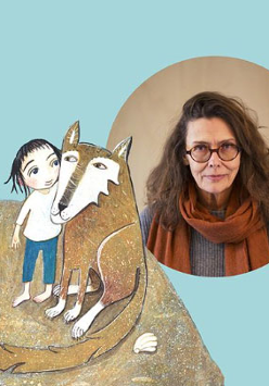 Åsa Lind i ilustracja z książki.