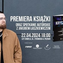 profilowe zdjęcie młodego autora po lewej i okladka ksiązki po prawej