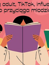 rysunek trójki młodych z których dwoje czyta książki a trzeci stoi ze zdziwioną miną