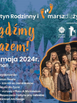 zdjecie zespołu Arki Noego na tle zdjecia z poprzedniego marszu