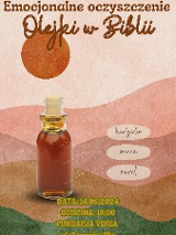 narysowana buteleczka z olejkiem na pastelowobrązowym tle