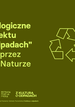 Na ciemnozielonym tle duży jasnozielony napis z nazwą wydarzenia. Po prawej zdjęcie dłoni wsypującej do miski jakieś zioła. Obok stoi kilka innych misek i rolki papieru toaletowego.