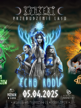 Kolorowa grafika ze zdjęciami i nazwami artystów, którzy wystąpią w trakcie koncertu.