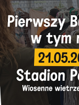 Plakat przedstawia zdjęcie kobiety przeglądającej ubrania oraz informacje na temat wydarzenia, które zostały opisane w opisie.