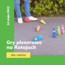 Na plakacie znajdują się informacje nazwie i dacie wydarzenia ora zdjęcie przedstawiające kręgle.