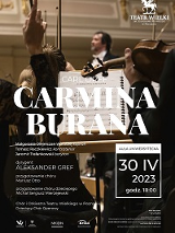 Plakat z informacjami o wydarzeniu; w tle zdjęcie nut i występujących muzyków.