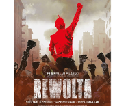 Plakat w stonowanej kolorystyce przedstawia tlum ludzi stojących na ulicy, z wyciągniętymi w górę rękoma z zaciśniętymi pięściami. Ponad tlumem widoczny mężczyzna, również trzyma rękę w górze, wyróżnia się, górna część jego sylwetki jest w kolorze czerwonym.