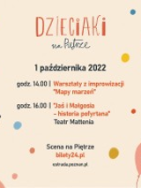 W centralnej części baneru informacje dotyczące wydarzenia, po bokach kolorowe kropki, baloniki i dziewczyna z psem