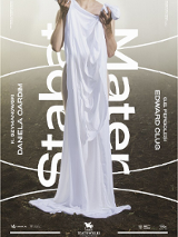 Grafika przedstawia kobietę zakrytą białym materiałem. Za nią napisy informujące o plakacie.