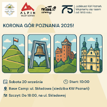 Grafika 4 charakterystycznych miejsc w Poznaniu: Kopiec Wolności, Dzwon Pokoju i Przyjaźni Między Narodami, Zamek Królewski, Fara. Informacje na temat wydarzenia zawarte w treści artykułu.