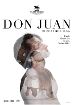 Na białym tle widoczne zdjęcie profilu mężczyzny. Jest bardzo jasne, na nim widoczne fragmenty zdjęć innych ludzi - tancerzy. Na plakacie również napisy z informacjami o wydarzeniu