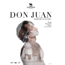 Na białym tle widoczne zdjęcie profilu mężczyzny. Jest bardzo jasne, na nim widoczne fragmenty zdjęć innych ludzi - tancerzy. Na plakacie również napisy z informacjami o wydarzeniu