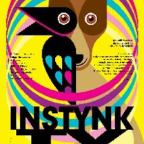 Kolorowa abstrakcja psa i ptaka z informacjami o wydarzeniu, które pojawiają się w opisie.