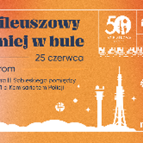 Na plakacie dominują kolory ciepłe- pomarańczoyw oraz żółty. Znajdują się na nim informacje opisane w opisie wydarzenia.