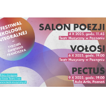 na plakacie informacje dotyczące wydarzeń w ramach festiwalu, daty, wykonawcy, miejsca wydarzeń