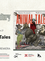 Kolaż przedstawiający zwierzęta oraz ludzi w maskach zwierząt. Szczegółowe informacje na temat wydarzenia zawarte w treści artykułu.