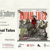 Kolaż przedstawiający zwierzęta oraz ludzi w maskach zwierząt. Szczegółowe informacje na temat wydarzenia zawarte w treści artykułu.