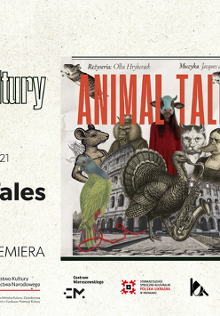 Kolaż przedstawiający zwierzęta oraz ludzi w maskach zwierząt. Szczegółowe informacje na temat wydarzenia zawarte w treści artykułu.