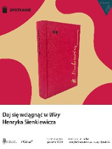 Grafika książki pod tytułem "Wiry" Henryka Sienkiewicza na żółtym tle. Wokół czerwone kropki oraz czarny tekst na białym tle. Szczegółowe informacje na temat wydarzenia zawarte w treści artykułu.