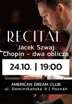 Mężczyzna w beżowej marynarce grający na fortepianie. Na froncie szczegóły na temat wydarzenia zawarte w treści artykułu.