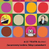 Kolorowa grafika z układem kwadratów w różnych barwach, w których znajdują się okrągłe pola. W części pól umieszczono ilustracje: statek pasażerski, stylizowany portret mężczyzny oraz uśmiechnięty robot. W dolnej części znajduje się tytuł wydarzenia, zawarty w treści artykułu.