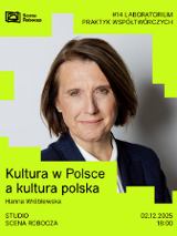Zdjęcie prelegentki. Tło jest jasne, a całość grafiki uzupełniają geometryczne kształty w kolorze limonkowym. W lewym dolnym rogu informacje o wydarzeniu, zawarte w treści artykułu.