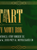 Zielono-złoty plakat. Po prawej stronie stylizowany portret kobiety w kapeluszu, całość obramowana geometryczną ramką. Widoczne złote i białe napisy, będące szczegółami na temat wydarzenia, które są zawarte w treści artykułu.