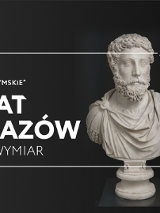 Zdjęcie białego popiersia na czarnym tle. Na froncie w białej, cienkiej ramce informacje o wydarzeniu zawarte w treści artykułu.