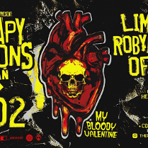 Plakat o grunge'owej stylistyce w kolorach czarnym, żółtym i czerwonym. Centralnym elementem jest anatomiczne, krwistoczerwone serce, w którego środek wkomponowano żółtą ludzką czaszkę. Tło jest ciemne, z teksturą przypominającą zdarty papier i licznymi przetarciami, Wokół żółte napisy, które są szczegółami wydarzenia. Na samym dole widoczne czerwone loga organizatorów i partnerów wydarzenia.