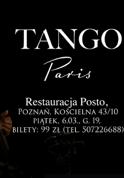 Plakat z czarnym tłem. Po lewej stronie widać mężczyznę grającego na akordeonie, a po prawej mężczyznę grającego na gitarze klasycznej. Obaj artyści mają na głowach profesjonalne słuchawki. Pomiędzy nimi widoczne są szczegóły na temat wydarzenia zawarte w treści artykułu.