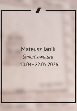 Plakat w minimalistycznym stylu. Na jasnym, beżowym tle z delikatną teksturą (przypominającą rozmyte zdjęcie) widnieją czarne napisy. Są to szczegóły wydarzenia zawarte w treści artykułu.