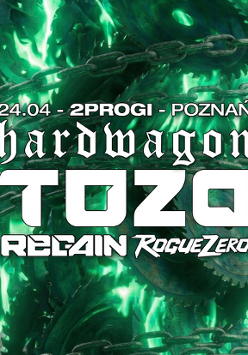 Plakat utrzymany jest w mrocznej stylistyce zdominowanej przez jaskrawą, zieloną poświatę wydobywającą się z wnętrza metalowej konstrukcji, w której centralnie umieszczono białe logotypy artystów takich jak Hardwagon, Tozo, Regain oraz Rogue Zero. W tle przy poświacie grube łańcuchy i wirujące tarcze pił mechanicznych.