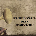 plakat z gramofonem