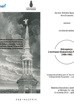 plakat - zaproszenie na wernisaż